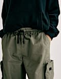 Pure Cotton Ripstop Cargo Trousers (6-16 Yrs)
