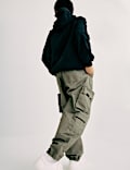 Pure Cotton Ripstop Cargo Trousers (6-16 Yrs)