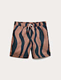 Wavy Patterned Swim Shorts (6-16 Yrs)
