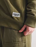 Hoodie Beritsleting Bahan Katun (6-16%)