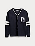 Cotton Blend Knitted Cardigan (6-16 Yrs)