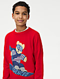 Pure Cotton Spencer Bear™ Christmas Jumper (6-16 Yrs)
