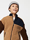 Borg Colour Block Jacket (6-16 Yrs)