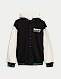 Sudadera tipo bomber con capucha y gráfico de Unlimited Supply (6-14 años)