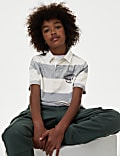 Pure Cotton Slogan Rugby Shirt (6-16 Yrs)