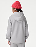Katoenrijke hoodie met halve rits (2-16 jaar)