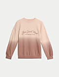 Sweat en coton à motif graphique ombre (du 6 au 16&nbsp;ans)