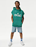 Cotton Rich Graphic Sleeveless Sweatshirt (6-16 Yrs)
