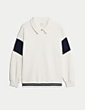 Cotton Rich Quarter Zip Sweatshirt (6-16 Yrs)