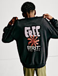Cotton Rich Graphic Sweatshirt (2-16 Yrs)