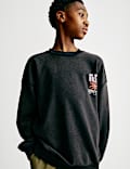 Cotton Rich Graphic Sweatshirt (2-16 Yrs)