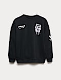 Cotton Rich Halloween Skull Sweatshirt (6-16 Yrs)