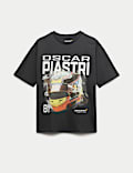 Pure Cotton McLaren™ Oscar Piastri T-Shirt (2-16 Yrs)