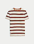 Βαμβακερό T-Shirt με ρίγες (6-16 ετών)