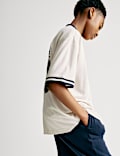 Honkbalshirt met graphic (6-16 jaar)