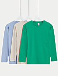 3pk Adaptive Cotton Rich Tops (2-16 Yrs)