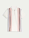 Pure Cotton Striped Polo Shirt (6-16 Yrs)