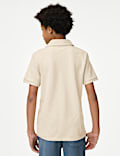 Cotton Rich Textured Polo Shirt (6-16 Yrs)