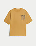 Pure Cotton Graphic T-Shirt (6-16 Yrs)