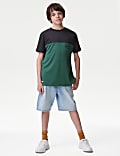 Mesh Slogan T-Shirt (6-16 Yrs)