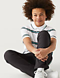 Pure Cotton Striped Polo Shirt (6-16 Yrs)