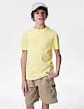 T-shirt με ξεθωριασμένη όψη από 100% βαμβάκι (6-16 ετών)