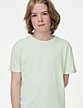 2pc Pure Cotton Palm Print Shirt & T-Shirt Set (6-16 Yrs)