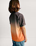 Pure Cotton Ombre Refresh Slogan T-Shirt (6-16 Yrs)