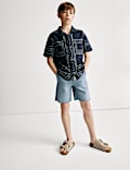 Pure Cotton Patterned Shirt (2-8 Yrs)