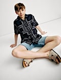 Pure Cotton Patterned Shirt (2-8 Yrs)