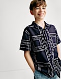Pure Cotton Patterned Shirt (2-8 Yrs)