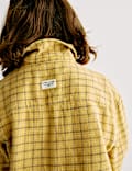 Pure Cotton Micro Check Shirt (6-16 Yrs)