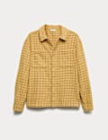 Pure Cotton Micro Check Shirt (6-16 Yrs)