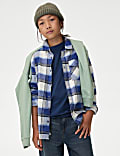 Conjunto de 2 piezas 100% algodón con camisa y camiseta (6-16 años)