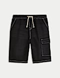 Short en jean à couture contrastée (6&nbsp;au 16&nbsp;ans)