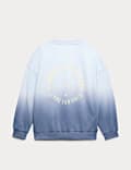 Cotton Rich Ombre Back Graphic Sweatshirt (6-16 Yrs)