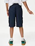 Pure Cotton Cargo Shorts (6-16 Yrs)