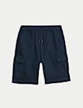 Pure Cotton Cargo Shorts (6-16 Yrs)