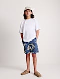 Cotton Rich Jersey Patterned Shorts (6-16 Yrs)