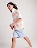Pure Cotton Short Sleeve Rugby Shirt (6-16 Yrs)