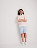 Pure Cotton Short Sleeve Rugby Shirt (6-16 Yrs)