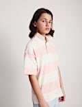 Pure Cotton Short Sleeve Rugby Shirt (6-16 Yrs)