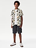 Pure Cotton Cargo Shorts (6-16 Yrs)