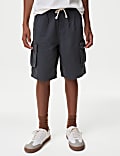 Pure Cotton Cargo Shorts (6-16 Yrs)