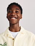 Pure Cotton Textured Shirt (6-16 Yrs)
