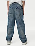 Pure Cotton Relaxed Jeans With Side Pocket (6-16 Yrs)