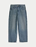 Pure Cotton Relaxed Jeans With Side Pocket (6-16 Yrs)