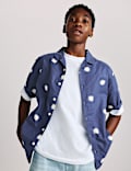 Pure Cotton Sun Print Shirt (6-16 Yrs)