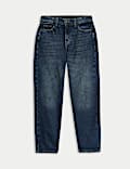 Pure Cotton Barrel Leg Jeans (6-16 Yrs)