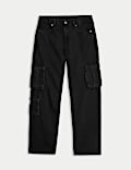 Pure Cotton Cargo Jeans (6-16 Yrs)